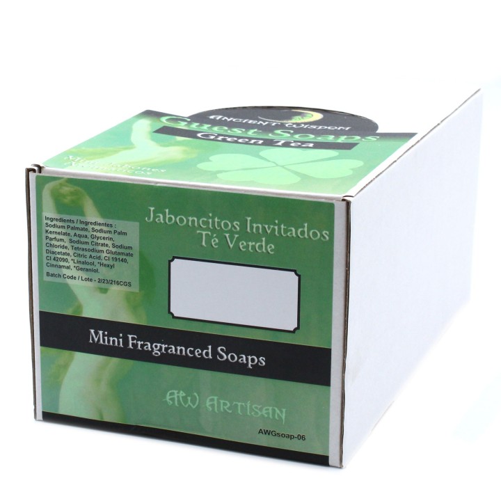 Mydło hotelowe serce Zielona Herbata 20 g naturalne SLS Paraben free
