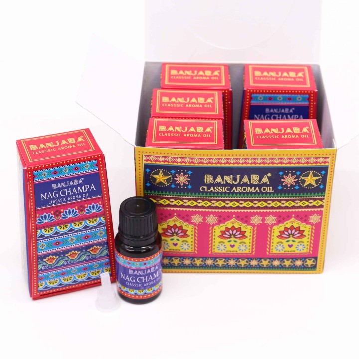 Olejek zapachowy Nag Champa Banjara 10 ml do kominka i dyfuzora