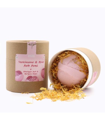 Zestaw do kąpieli Róża i Kadzidłowiec Sól Himalajska 170 g - zdjęcie główne produktu