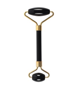 Roller do masażu twarzy z czarnego obsydianu liftingujący