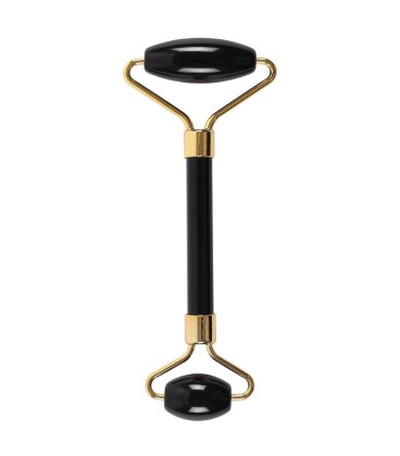 Roller do masażu twarzy z czarnego obsydianu liftingujący - zdjęcie główne produktu