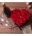 Bukiet Kwiatów Mydlanych 13 Czerwonych Róż w Kształcie Serca - miniatura 4