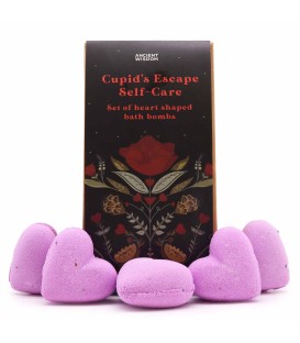 Zestaw kul do kapieli w ksztalcie serca Lawenda Francuska 5x70 g 350g