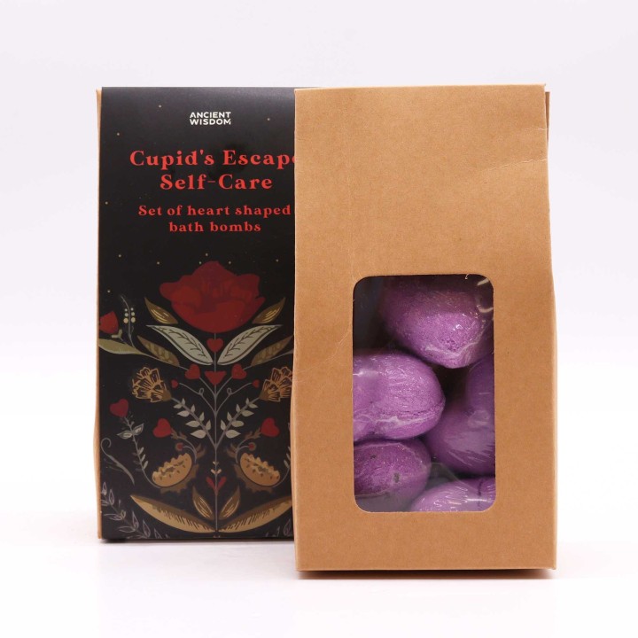 Zestaw kul do kapieli w ksztalcie serca Lawenda Francuska 5x70 g 350g