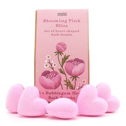 Zestaw kul do kąpieli Serduszka Kwiatowy Róż 5x70 g 350 g