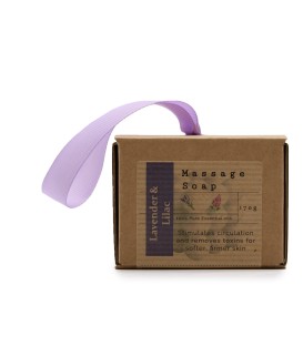 Mydło do masażu Lawenda i Bez w pudełku prezentowym 170 g