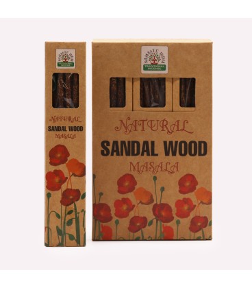 Naturalne kadzidełka masala Drzewo Sandałowe 33 g do medytacji - zdjęcie główne produktu