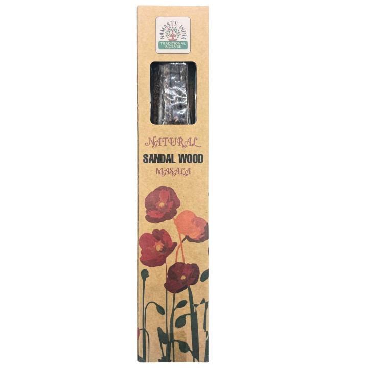 Naturalne kadzidełka masala Drzewo Sandałowe 33 g do medytacji
