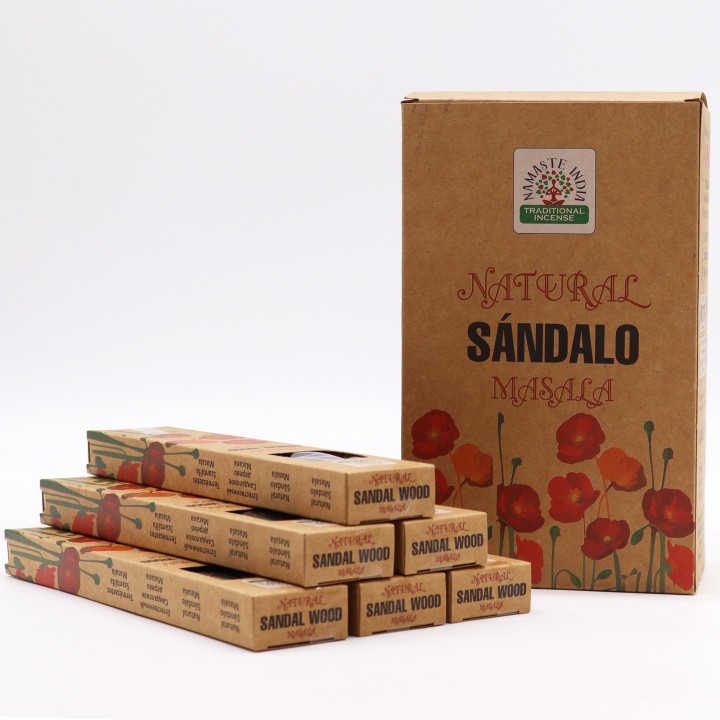 Naturalne kadzidełka masala Drzewo Sandałowe 33 g do medytacji