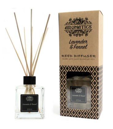 Dyfuzor zapachowy z patyczkami Lawenda i Koper Włoski 200 ml - zdjęcie główne produktu