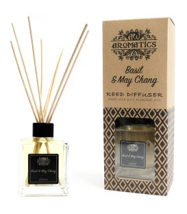 Dyfuzor zapachowy z patyczkami Bazylia i May Chang 200 ml