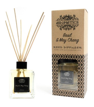 Dyfuzor zapachowy z patyczkami Bazylia i May Chang 200 ml - zdjęcie główne produktu