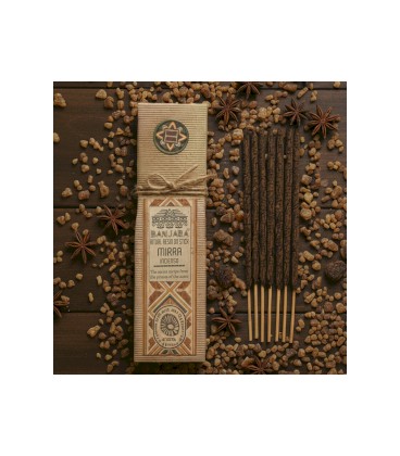 Kadzidla z zywica Mirra na patyku 20 cm do medytacji 50 do 60 min - zdjęcie główne produktu