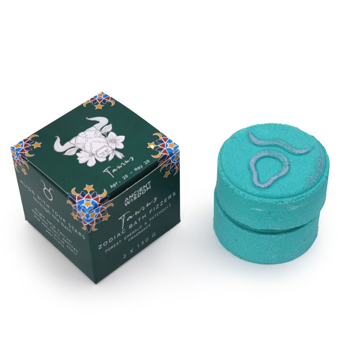 Zestaw kul do kąpieli Byk z horoskopem 2x150 g paczula 150g