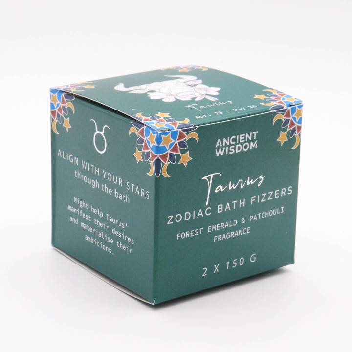 Zestaw kul do kąpieli Byk z horoskopem 2x150 g paczula 150g