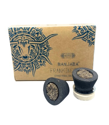 Kadzidło żywiczne Banjara Frankincense w kubkach 6 szt z podstawką - zdjęcie główne produktu