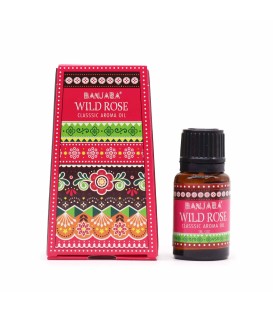 Indyjski olejek zapachowy Dzika Róża 10 ml Banjara do kominka i dyfuzora