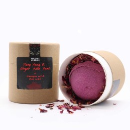 Zestaw do kąpieli Ylang Ylang Imbir sól himalajska płatki róży 170 g