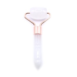 Mini roller do twarzy z kwarcu różowego masażer 9 cm 34 g