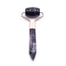 Mini roller do twarzy z ametystu masazer liftingujacy 9 cm 30 g