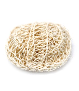 Miękka gąbka peelingująca z sizalu okrągła myjka do kąpieli