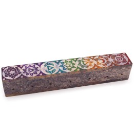 Pudełko na kadzidełka z kamienia mydlanego 25 cm Chakra