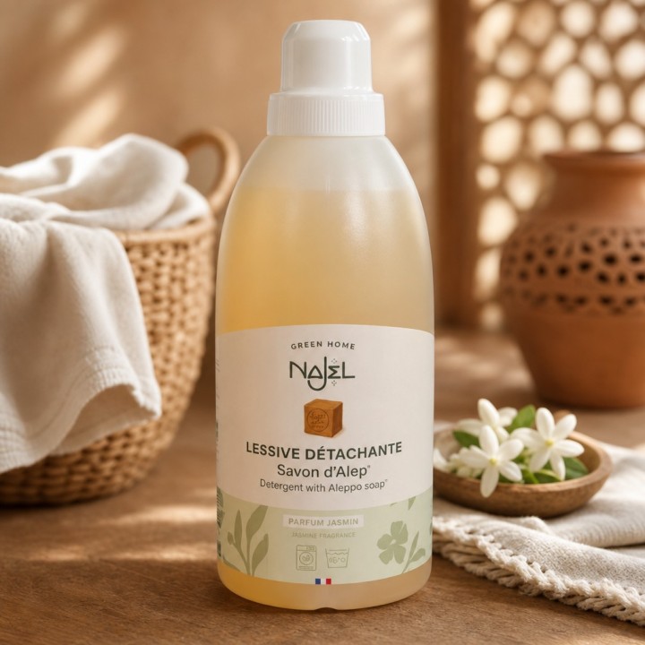 Plyn Do Prania Aleppo Jasmin Naturalny 1L NAJEL JASMINE SCENTED LIQUID - zdjęcie produktu