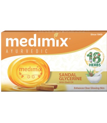 Ajurwedyjskie Mydło Sandałowe (dla skóry z niedoskonałościami) 125g Medimix - zdjęcie główne produktu