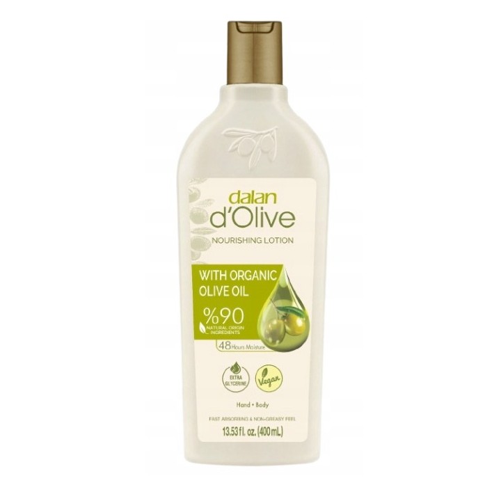 DALAN D’OLIVE BALSAM DO CIAŁA Z NATURALNĄ OLIWĄ Z OLIWEK 400ML - INTENSYWNE NAWILŻENIE 24H
