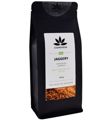 Organiczny Jagger Ajurwedyjski Cukier Trzcinowy 400g Cosmoveda - zdjęcie główne produktu