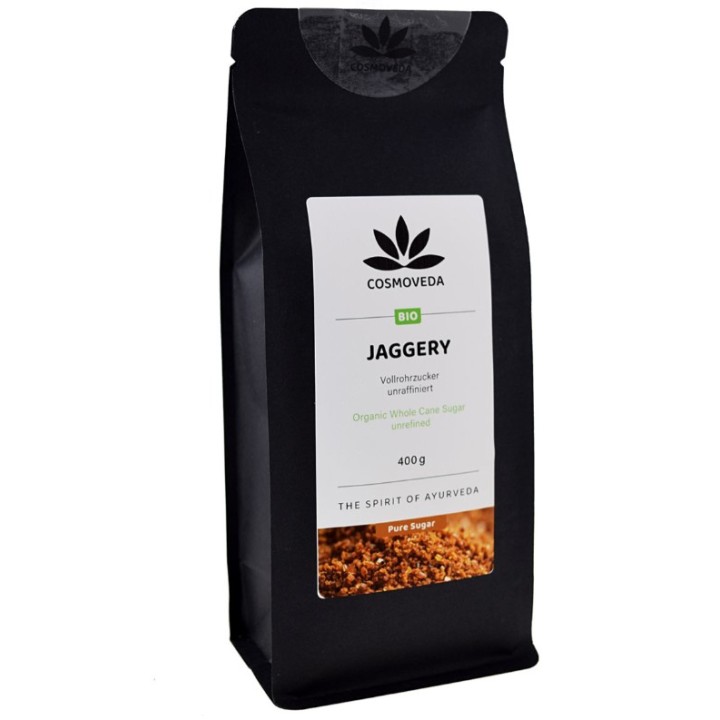 Organiczny Jagger Ajurwedyjski Cukier Trzcinowy 400g Cosmoveda