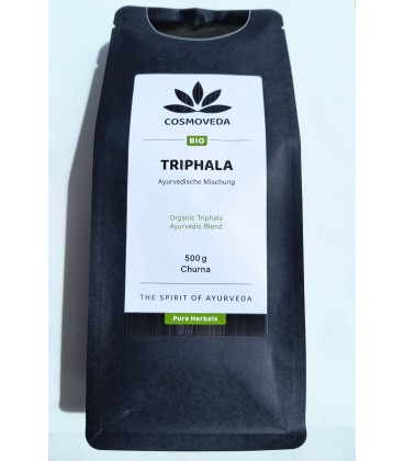 EKO Triphala Churna oczyszczanie jelit 500g Cosmoveda - zdjęcie główne produktu