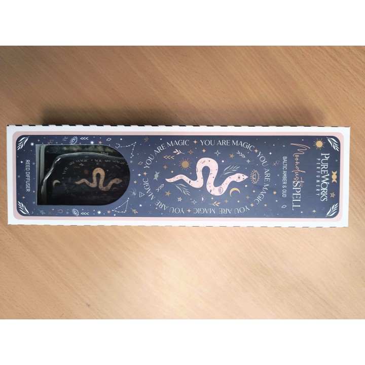 Dyfuzor Zapachowy z Patyczkami Amber Oud w Szkle CELESTIAL MAGIC 120ml