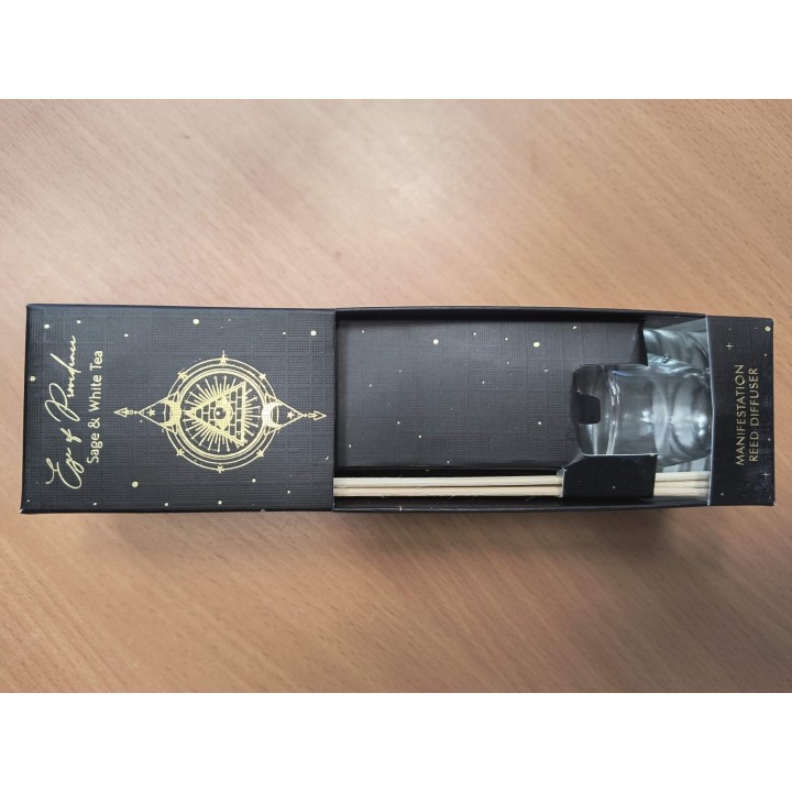 Dyfuzor Zapachowy Ezoteryczny w Szkle Szałwia Biała Herbata 4szt 50ml