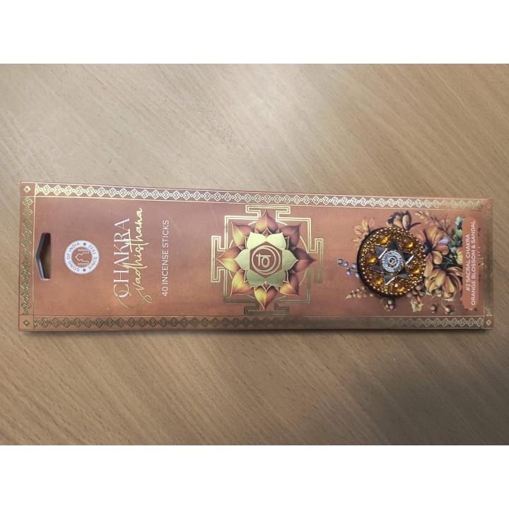 Kadzidełka Masala Czakra Korzenia z Podstawką CHAKRA MANTRA INCENSE 40szt