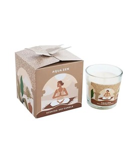 Świeca Sojowa Zapachowa Moonshine Yoga Aqua Zen w Szkle SCENTED 60g