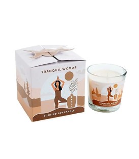 Świeca Sojowa Zapachowa Tranquil Woods w Szkle Moonshine Yoga SCENTED 60g