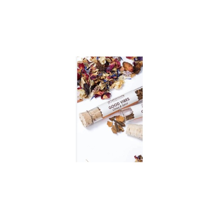 Botanical Aromatherapy Resin in Glass Tube & Cork BTRES Good Vibes - zdjęcie produktu