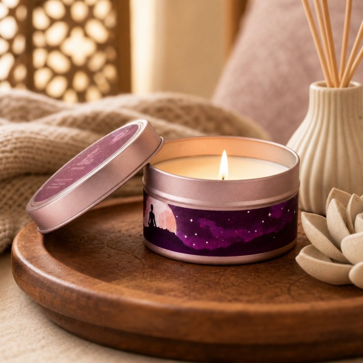 Świeca Zapachowa Relaksująca W Puszce AROMATHERAPHY RELAX 80g SONG OF INDIA - zdjęcie produktu