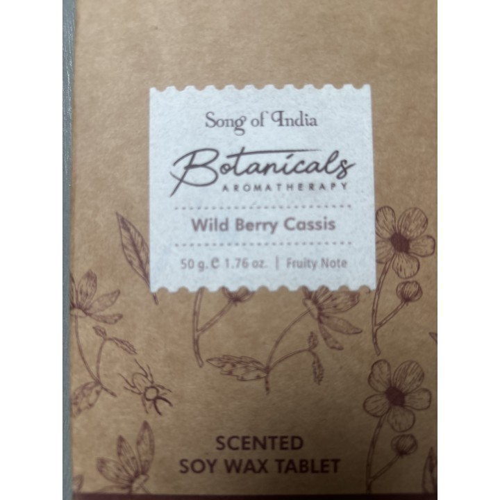 50 g. Botanical Aromatherapy Scented Soy Wax Tablet BTWT50 Wild Berry Cassis - zdjęcie produktu