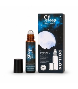10 ml. Aromatheraphy Sleep in Brown Roll-On Bottle ARSLRL10 Sleep - zdjęcie produktu