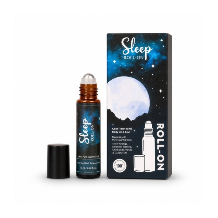 10 ml. Aromatheraphy Sleep in Brown Roll-On Bottle ARSLRL10 Sleep - zdjęcie produktu