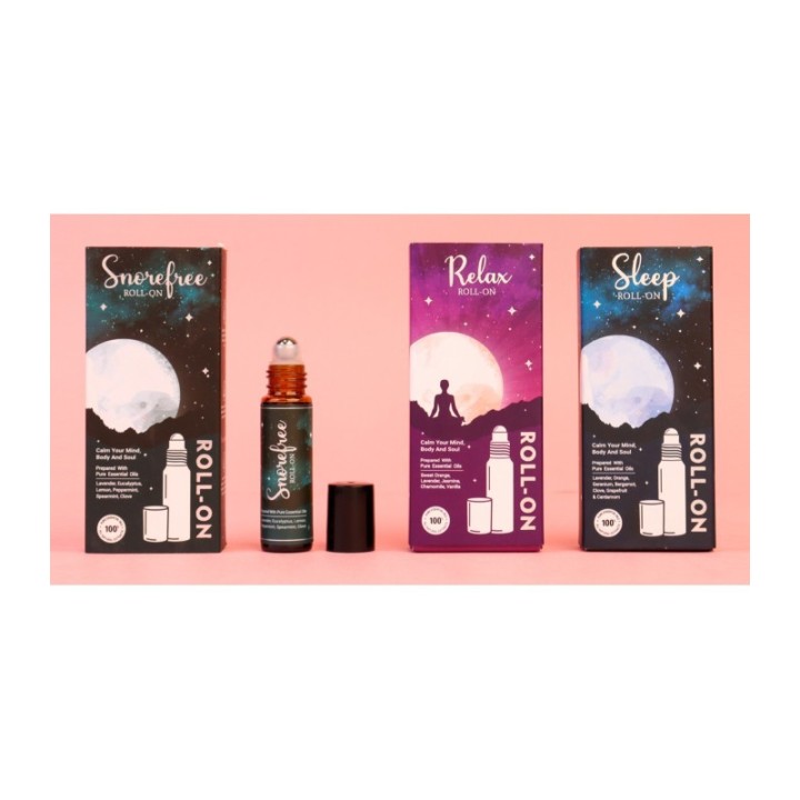 10 ml. Aromatheraphy Sleep in Brown Roll-On Bottle ARSLRL10 Snore Free - zdjęcie produktu