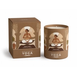 128 g. Moonshine Yoga Soy Scented Candle in Glass Jar in Tube Packaging MYCAT128 Aqua Zen - zdjęcie produktu