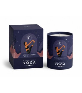 128 g. Moonshine Yoga Soy Scented Candle in Glass Jar in Tube Packaging MYCAT128 Moonlit Jasmine - zdjęcie produktu
