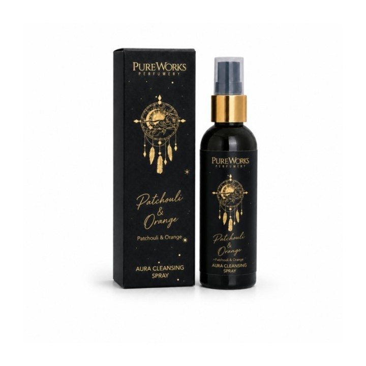 100 ml. Esoteric Collection Aura Cleansing Spray in Amber PET Bottle with Gold Spray Pump in a Lock Box ESRF100 Rose & Peony (L 