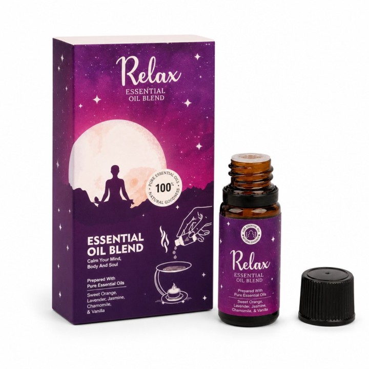 Olejek Eteryczny RELAX w Bursztynowym Szkle SLEEP AROMATHERAPHY 10ml - zdjęcie produktu