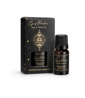 10 ml. Esoteric Aroma Oil in Orifice Reducer Glass Bottle in Cardboard Box ESAO10 Sage & White Tea (Eye of Providence) - zdjęcie