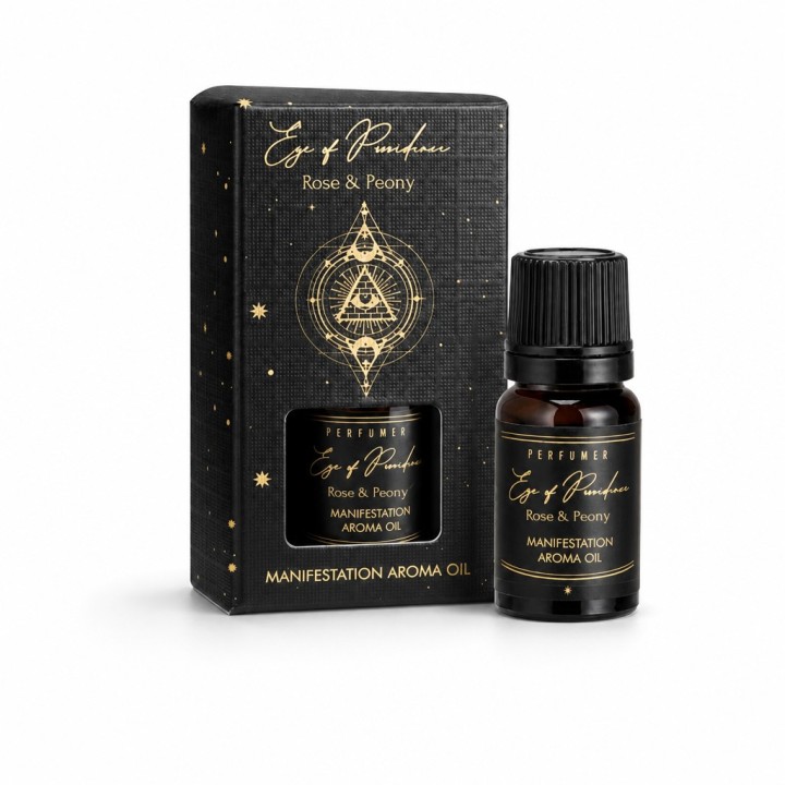 10 ml. Esoteric Aroma Oil in Orifice Reducer Glass Bottle in Cardboard Box ESAO10 Rose & Peony (Love Spell) - zdjęcie produktu