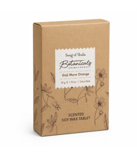 Botaniczna Tabliczka Zapachowa z Wosku Sojowego Goji Moro Orange 50g